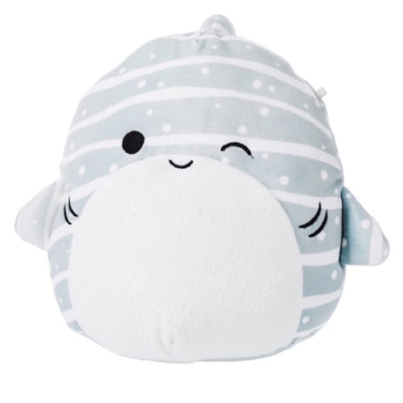Squishmallow Sachie Shark Glittery Grey